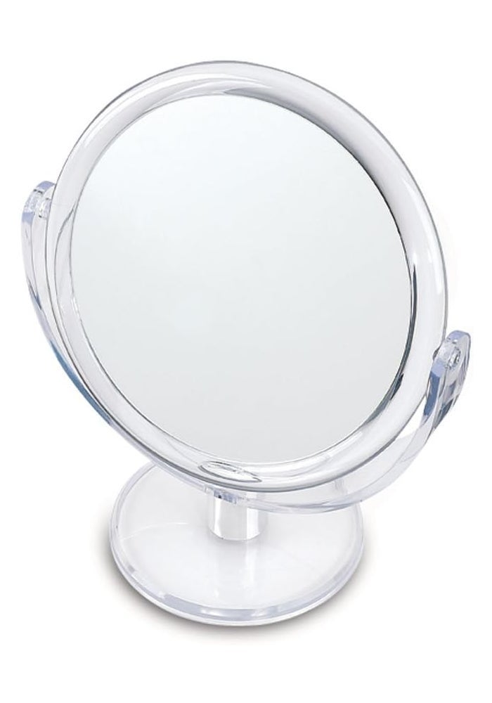 DC DANIELLE Danielle Ultra Vue Two-Sided Makeup Mirror with 12X Magnification in Clear Acrylic - Image 1